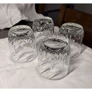 Set of 4 Marquis by Waterford Markham Double Old Fashioned Glasses 3.5x3.5 #0206
